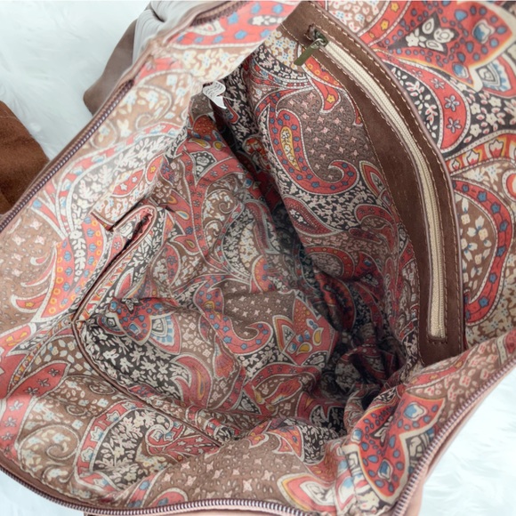 Altar’d State Brown Leather Bow Shoulder Bag Purse - Picture 10 of 15